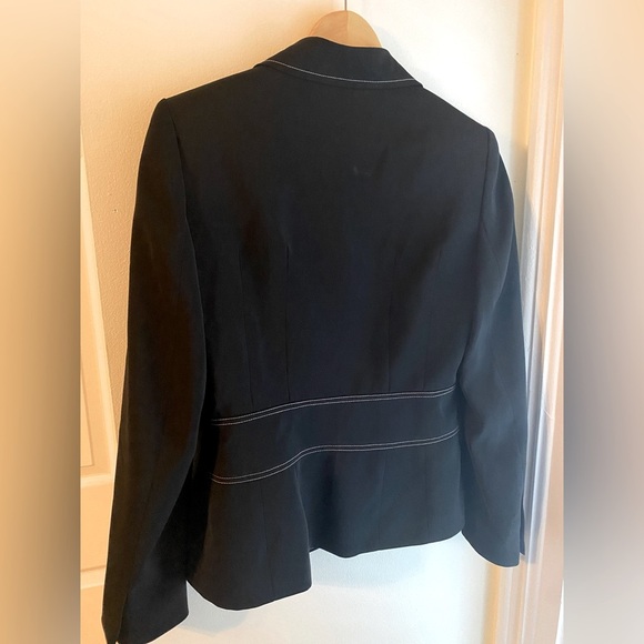 Anne Klein Black Blazer Size 6 Women’s Office Business Formal Jacket Button - Picture 5 of 5